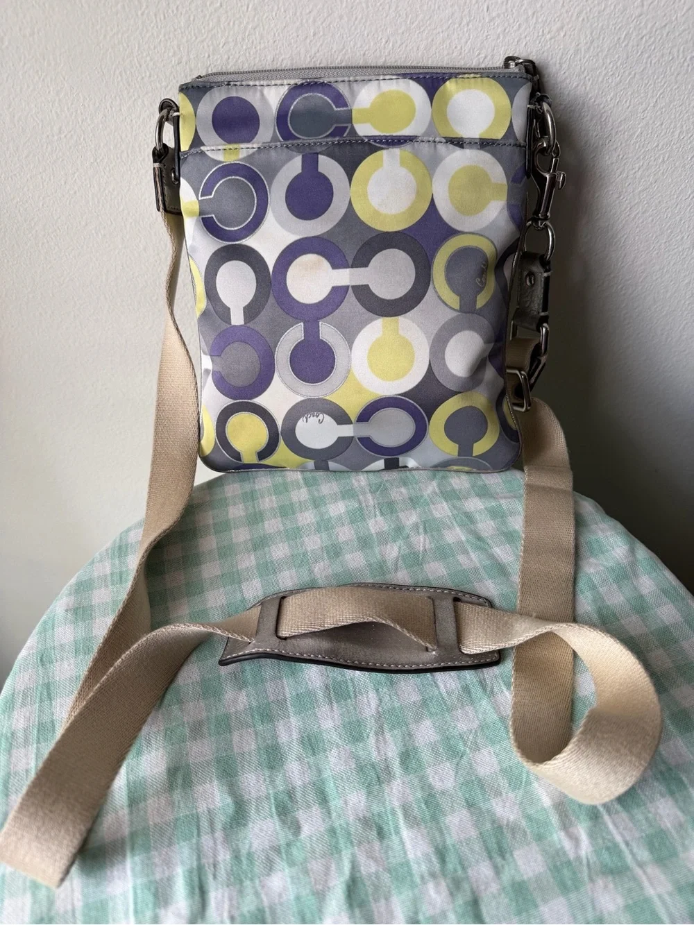 Coach Julia Op Art Scarf Print Swingpack